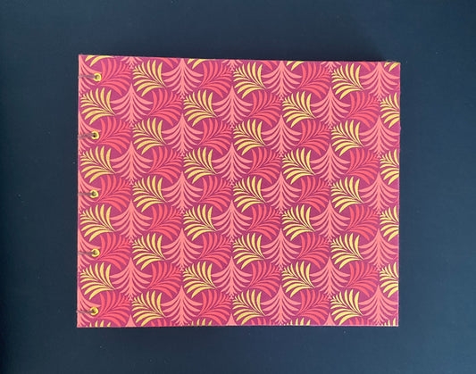 Pink and Gold Coptic Stitched Journal